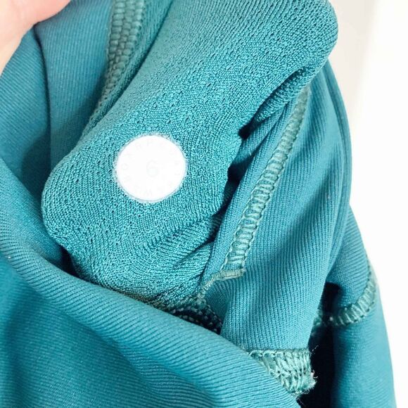 Lululemon Wunder Under HR Tight *MESH Design Luxtreme RYEM Green LW5BGXS Size 6 - Picture 7 of 8